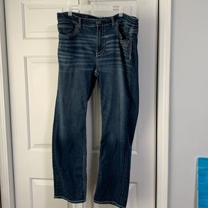 BKE denim 36x32 straight leg distressed